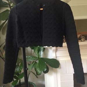 Alaia Cropped Black Cardigan